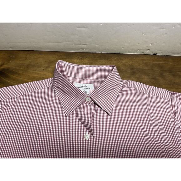 Brooks Brothers 346 Womens Pink White Gingham Non Iron Button Down Shirt Size 14 - Picture 5 of 9